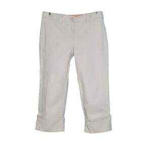 No Boundaries Stretch Cuffed Khaki Capri Pants Women's Size 9